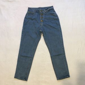 4 button high waisted jeans